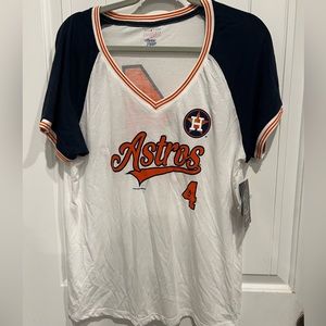 Astros baseball top; Springer 4; Campus Lifestyle brand size XXL; NWT never worn